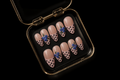 "Polka Blueberry" Nagelset